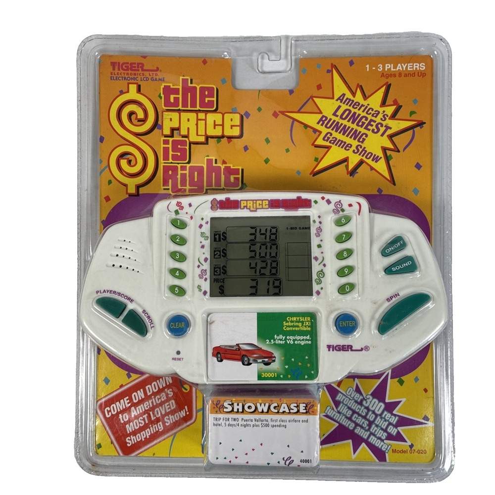 Vintage 1998 The Price Is Right Electronic Handheld Game - Tiger Electronics NIP